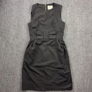Kate Spade Dress Womens 2 Black Nicolette Bow Classic Sleeveless Sheath Dress